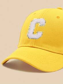 1 件女士纯色棒球帽，户外太阳帽