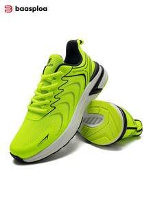 baasploa Giày chạy bộ nam, giày đi bộ nhẹ, giày thể thao ngoài trời nam thời trang thoáng khí bằng lưới, giày thể thao chạy bộ tennis mùa xuân, giày ngoài trời, giày thể thao, giày học sinh, giày chạy bộ kiểu retro, giày casual kiểu retro (Nếu bàn chân của bạn rộng hơn, vui lòng chọn lớn hơn một cỡ) - màu xanh lá - Xem 10