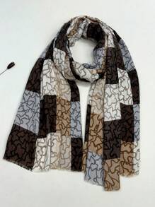 新款透气流苏披肩，优雅时尚丝巾，女士真丝围巾，活力波点长款围巾，适合春夏，户外防晒沙滩披肩，百搭头巾 - 彩色 - 查看 11