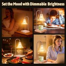 Fragrance Candle Warmer Lamp,Electric Candle Warmer With Timer & Dimmer,Mom Christmas Birthday Gifts For Women, House Warming Gifts New Home Bedroom Decor