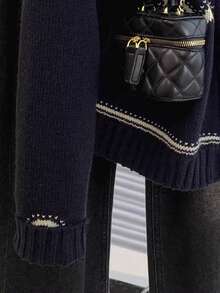 JIANHU Cozy Zip-Up Knit Cardigan For Fall/Winter, Featuring Festive Nordic-Inspired Pattern With Heart & Bow Details, Ideal For Casual Layering And Holiday Gatherings, Stylish Yet Comfortable For Your Everyday Look.