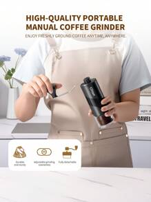 CLITON Premium Portable Capsule Coffee Machine - Single Unit Or Gift Set | Includes Manual Coffee Grinder, Milk Frother | Holiday Gift For Coffee Lovers | Compact & Portable, Suitable For Office, Travel And Home Kitchen