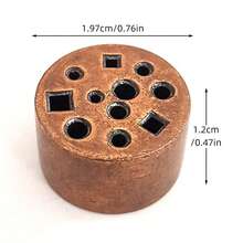 1pc 11-Hole Incense Burner, Creative Incense Holder, Alloy Mini Incense Stick Holder, Multi-Hole Incense Stick Holder, Incense Burner Base Stand For Indoor Living Room Sandalwood Supplies - Multicolor - View 10
