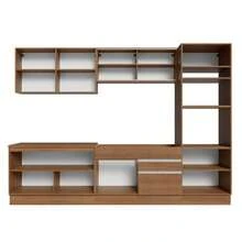 Cocina Integral Completa Modular Madesa 310cm Glamy Madesa Color Marrón 01 - Marrón - Ver 9