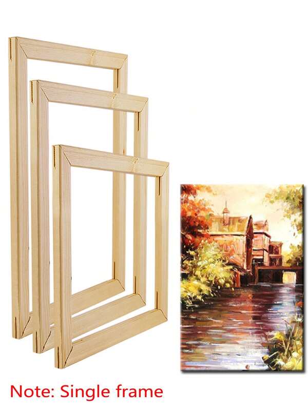 1 pieza de marco de fotos de madera ensamblado con espiga y mortaja de color natural de madera/Marco de fotos de madera DIY manual/Marco de fotos de madera de varios tamaños/Marco de fotos de madera de gran tamaño