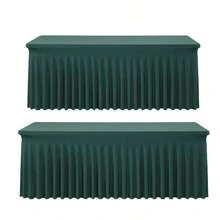 1 pieza Mantel de mesa de tela de espándex blanco, resistente a las arrugas y lavable, se ajusta a mesas de comedor rectangulares, funda elástica para mesa de patio, adecuada para bodas, banquetes, fiestas, estilo Ins de lujo, mantel elástico blanco para hotel, banquete, cumpleaños, conferencia