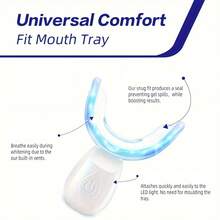 Teeth Whitening Accelerator Lamp, Featuring Powerful LED Lamp, Personal Care Accessory, For Home Or Travel Use - White - View 8