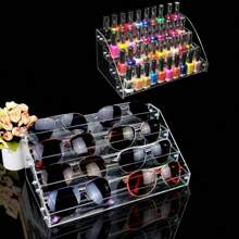 4 Tiers Makeup Holder Tiered Acrylic Organizer For Lipstick Nail Polishes Eye Shadow Toy Collection Dresser Reagent Container Retail E Ssential Oils Liquids Paint Oil Bottle Display Rack Stand Station - 4樓 - 查看 3