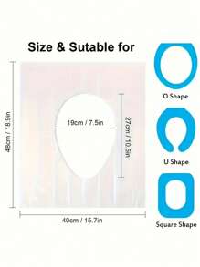 10Pcs/30Pcs/50Pcs Toilet Seat Covers Paper, Flushable Paper Toilet Seat Covers For Adults Potty Training, Travel Accessories For Public Restrooms, Airplane, Camping Travel Disposables Items Travel Hotel Essentials Outdoor Essentials Room Stuff Beach Travel Minis Periods Disposable Items Bathroom Accessories
