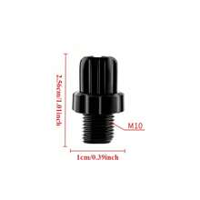 2 piezas Tornillos de ajuste de la palanca de freno de bicicleta con tuercas de palanca de freno entrelazadas M10, tornillos de ajuste de la palanca de freno de bicicleta de montaña, material de aleación de aluminio - El mejor regalo para entusiastas del ciclismo