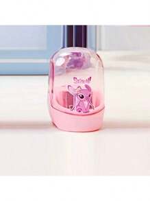1 pièce, Taille-crayon Disney Stitch - Design de personnage mignon, matériau en plastique durable, 3 couleurs au choix (bleu/rose/transparent) - cadeau d'anniversaire préféré pour les écoles, les bureaux et les fans de Disney