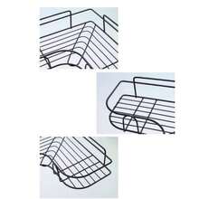 Prateleira de banheiro, shampoo, organizador de sabão, triângulo, suporte adesivo para parede, para cozinha e banheiro/Prateleira De Canto De Aço - Multicolorido - Visão 5