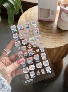 Sanrio Sanrio 1/5pcs Cute Japanese-Style Sanrio Fun Stickers - Cinnamoroll, My Melody Cartoon 3D Relief Stickers For Mobile Phones, 3D Decorative Stickers,Sticker Party Christmas Birthday Decoration Gift Western Stickers, Scrapbook High Quality Stickers, Graffiti Stickers, Diary, Laptop, Bumper, Skateboard, Water Bottle, Computer, Cartoon, Safety Helmet, Car Stickers, Stickers Can Bring A Lot Of Fun To Your Life, Making It The Perfect Gift For Adults