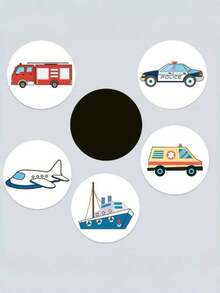 Set de 5 pegatinas termocromáticas de colores de dibujos animados para niños, pegatinas de entrenamiento para ir al baño resistentes al agua que cambian de color para niños y niñas - Multicolor - Ver 12