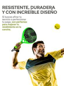 Hikeo Premium Padel Racket With Cover, Balls And Grip, Racket For All Levels - Green - View 8