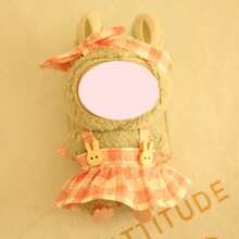 仅含一件连衣裙，不含娃娃，粉色格子裙套装，适合17厘米娃娃。 - 彩色 - 查看 10