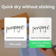 PeriPage Clip-Free Thermal Paper A4 – Non-Stick Folding Paper For Razor-Sharp, High-Resolution Prints, Long-Lasting Color Retention, Automatic Page Numbering - White - View 3