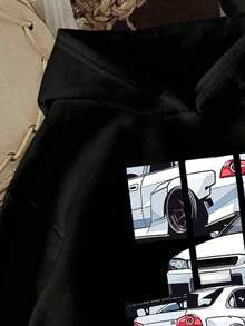 3件套幼儿汽车图案保暖连帽卫衣 - 彩色 - 查看 5