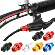 2 piezas Tornillos de ajuste de la palanca de freno de bicicleta con tuercas de palanca de freno entrelazadas M10, tornillos de ajuste de la palanca de freno de bicicleta de montaña, material de aleación de aluminio - El mejor regalo para entusiastas del ciclismo