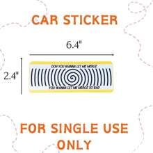 YJ PREMIUMS 10PC Funny Car Bumper Stickers |   Waterproof Auto Bumpers Sticker Decals For Cars Fun Cute Joke Hilarious Gag Humor Im Sorry Let Me Merge Honk Certified Silly Goose For Adults Gifts - 1 - 查看 3