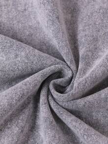 Cotton Washed Crew Neck Tank Top, Anime Character Art Print, Vintage Washed Craft, Daily Casual Outfit - 深灰色 - 查看 9