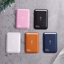 Magnetic Advanced PU Leather White Cross Pattern Magnet Card Clip For IPhone 16 15 14 13 12 Pro Max Wallet Ultra-Thin Protective Design Can Hold 1-3 Credit Cards Or ID Cards - 白色 - 查看 3
