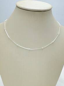 Women's 18k Gold And 925 Silver Plated Ball Necklace And Bracelet - 銀色 - 查看 3