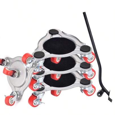 Steel Furniture Mover Piano Dolly With 4 Wheel Mover Moving Furniture Dolly Load Capacity Mover Dollys For Moving Heavy Furniture Grand Piano Table 800 LB Max Load Capacity