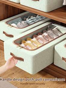 1 件米色可见鞋子收纳盒，大容量免安装鞋子收纳盒，多功能可折叠加厚钢架床下衣物收纳盒连衣裙裤子鞋子牛仔裤靴子裙子卧室,收纳盒,收纳盒,家居收纳,白色 T 恤女士,黑色裤子女士,女士冬装,连衣裙,女士冬装,优雅女士连衣裙,女士白衬衫,长袖,女士白色连体裤,女士春装,女士春装,春季,春装,极简主义,夏季上衣 - 彩色 - 查看 3