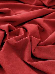 1pc Minimalist Modern Solid Color Milk Silk Elastic Sofa Seat Cushion Cover, Suitable For All Seasons - Bright Red - View 9