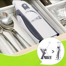 Affettatrice e sminuzzatrice manuale 9 in 1 con spessore regolabile, lama in acciaio inossidabile 304 - Utensile da cucina multifunzionale per fette di patate, grattugiatura di formaggio, cubettatura di pomodori - Lavabile in lavastoviglie e design portatile, preparazione dei pasti, facile da usare, materiale di alta qualità, affettatrice per verdure multifunzionale per chef professionisti - Affettatrice sicura aggiornata con impostazioni regolabili, lama in acciaio inossidabile rimovibile e grande capacità per patatine fritte