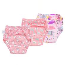 3/6pcs Pack Cartoon Print Training Pants, Washable Learning Underpants, Breathable Potty Training Cloth Nappy, Leakproof, Unisex, All Season Infant Underwear - Perfect Gift