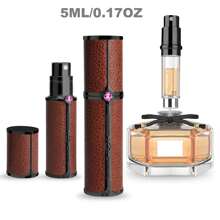 Travel Perfume Dispenser, Luxury Leather Bottom Filling Refillable Perfume Atomizer, Perfume Atomizer Bottle For Travel, Mini Cologne Sprayer, Portable Spray