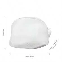 1 pieza Bolsa de malla para la colada, adecuada para zapatos y otros artículos, bolsa de viaje para zapatos duradera, lavable a máquina, con cremallera, también se puede usar para calcetines, sujetadores, ropa interior, medias, multiprotección, adecuada para viajes y uso doméstico, artículos del hogar, artículos de primera necesidad - Multicolor - Ver 13