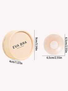 TSLBNRIO 12/16/22片装女士夏季硅胶乳贴礼盒，防滑，乳贴，隐形胸垫，胸贴，无肩带文胸，粘性文胸，无缝，适用于婚礼、工作装、连衣裙、泳装、比基尼、露背装、晚礼服，可水洗重复使用 - 杏色 - 查看 4