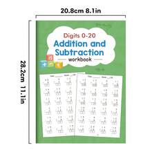 Lachilly 32 Pages Addition & Subtraction Within 20 Practice Book For Kids Preschool Kindergarten Arithmetic Workbook Handwriting Homework, Children Learning Exercises Books - Multicolor - View 4