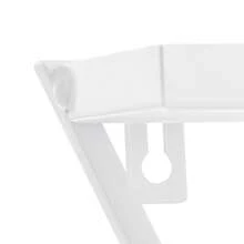 SENDERPICK Wall-Mounted Nail Polish Racks Triangular Nail Polish Racks 5-Tier Display Racks For Cosmetics - White - View 2