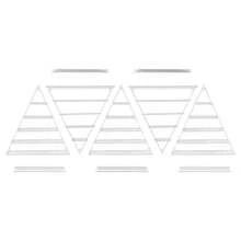 SENDERPICK Wall-Mounted Nail Polish Racks Triangular Nail Polish Racks 5-Tier Display Racks For Cosmetics - White - View 5