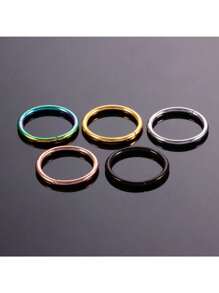 1PC Hinged Segment Nose Hoop Rings Septum Ring Women Surgical Steel Nose Rings Septum Clicker Ring Ear Cartilage Tragus Daith Hoop Earring Piercing Jewelry Hypoallergenic Nose Rings 20G 18G 16G 14G 316l Surgical Steel Septum Jewelry Hinged Segment Ring Body Piercing Nose Hoop Lip Rings Nose Helix Cartilage Rook Earrings Daily Wear Halloween Christmas New Year For Holiday Gift