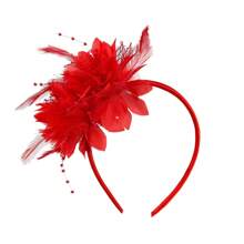 1pc Elegant European & American Style Feather Headpiece, Bridal Veil Hair Accessory For Party, Ball, Wedding Mini Hats Tiny Hats Derby Hat Fascinator Mini Top Hat Mini Cap, School Stuff, College, Gifts