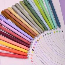 10 支/套 柔和颜色圆珠笔 日记文具用品 - 彩色 - 查看 9