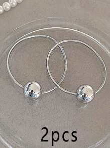 Ligas para el cabello elásticas con bolas de plata súper brillantes y doradas, scrunchies minimalistas de alta gama para coleta, scrunchies elegantes personalizados y simples, accesorios de cabello de alta elasticidad para el baño, accesorios para festivales, accesorios de otoño e invierno