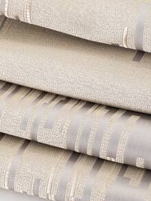 1pc Grey Meteor Shower Striped Pattern Tablecloth, Polyester High-Density Jacquard Weaving, Tassel Fringe, Suitable For Home Kitchen, Dining Room, Hotel, Bar, Coffee Shop, Outdoor Garden, Holiday Party Decoration