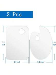 Acrylic Paint Palette With Clear Paint Pallet Paint Tray Palette, Easy Clean Non-Stick Artist Pallet For Oil Watercolor Craft DIY Art Painting Palette,Back To School - Multicolor - View 11