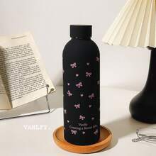 1pc 2025 New Portable Elegant Large Capacity Stainless Steel Insulated Water Bottle, Suitable For Students - Red Wine Bottle - View 8