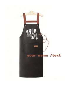 Personalisierte staubdichte Schürzen - Personalisierte nordische Ärmellose Küchen-Arbeitskleidung für Männer und Frauen, Privat angepasste Küchen-Kochschürzen zum Abwischen, Unisex ärmellose staubdichte Schürzen als Geschenke für Partys, Hochzeiten, Verlobungen, Familie, Weihnachten, Jahrestage