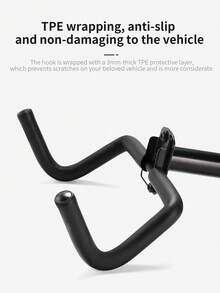 Soporte de pared para bicicleta TOSUOD de uso intensivo - Ganchos ajustables de varios ángulos para bicicletas de montaña/carretera, construcción de fibra de carbono y acero, almacenamiento de bicicletas para interiores/exteriores para garaje, apartamento, hogar