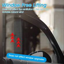 Easypie Selection 4pcs/2pcs Car Window Sun Shade Mosquito Net, Universal Full Coverage Anti-UV Curtain - Black - View 3