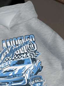 3件套幼儿汽车图案保暖连帽卫衣 - 彩色 - 查看 4