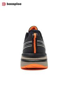 baasploa 男士跑步鞋 轻便步行鞋 网面时尚男士户外运动鞋 春季网球跑步时尚运动鞋，户外鞋 运动鞋 学生鞋，复古跑步鞋，复古休闲鞋（如果您的脚较宽，请选择大一码） - 深灰色 - 查看 8